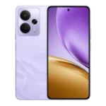 Realme 14T 5G Realme 14T 5G smartphone in lightning purple, front and back view