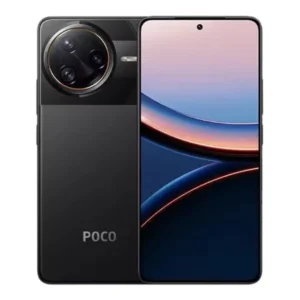 Xiaomi Poco F7 Ultra smartphone in black, front and back view