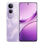 vivo V50 Lite 5G smartphone in purple, front and back view