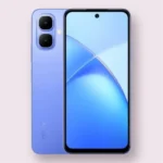 Infinix SMART 10 smartphone in purple, front and back view