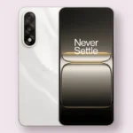 OnePlus Nord 5 OnePlus Nord 5 smartphone in white, front and back view