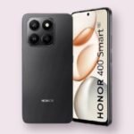 Honor 400 Smart smartphone in black, front and back view