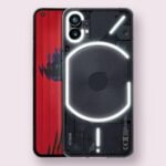 Nothing Phone (1) Nothing Phone (1) smartphone in black, front and back view