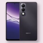 Oppo K13x 5G Oppo K13x 5G smartphone in midnight violet, front and back view