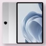 Oppo Pad SE Oppo Pad SE Tablet in starlight silver, front and back view