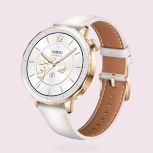 Oppo Watch X2 Mini Smartwatch in silver, front and back view