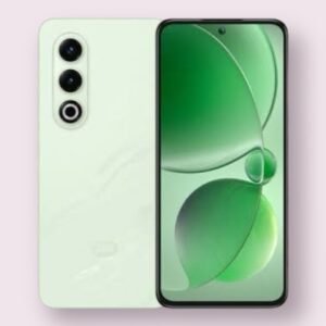 Itel S25 smartphone in mambo mint, front and back view