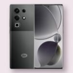 itel S25 Ultra Itel S25 Ultra smartphone in bromo black, front and back view